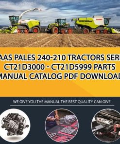 Claas Pales 240-210 Tractors Serial Ct21D3000 - Ct21D5999 Parts Manual Catalog Pdf Download