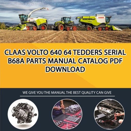 Claas Volto 640 64 Tedders Serial B68A Parts Manual Catalog Pdf Download
