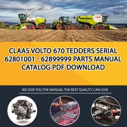 Claas Volto 670 Tedders Serial 62801001 - 62899999 Parts Manual Catalog Pdf Download