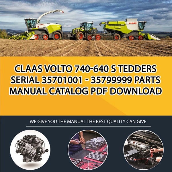 Claas Volto 740-640 S Tedders Serial 35701001 - 35799999 Parts Manual Catalog Pdf Download