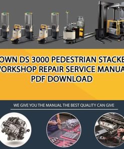 Crown DS 3000 Pedestrian Stackers Workshop Repair Service Manual PDF Download