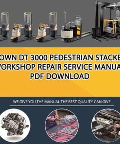 Crown DT 3000 Pedestrian Stackers Workshop Repair Service Manual PDF Download