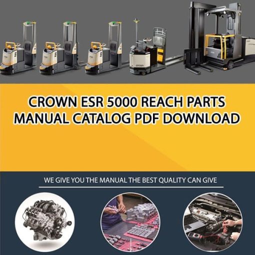 Crown ESR 5000 Reach Parts Manual Catalog Pdf Download