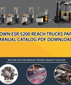 Crown ESR 5200 Reach Trucks Parts Manual Catalog Pdf Download
