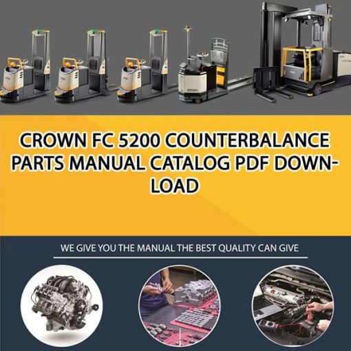 Crown FC 5200 Counterbalance Parts Manual Catalog Pdf Download