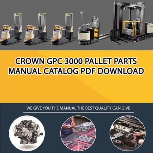 Crown GPC 3000 Pallet Parts Manual Catalog Pdf Download
