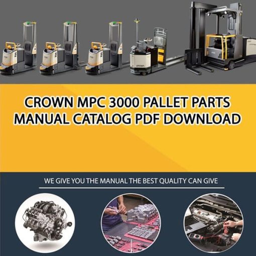 Crown MPC 3000 Pallet Parts Manual Catalog Pdf Download