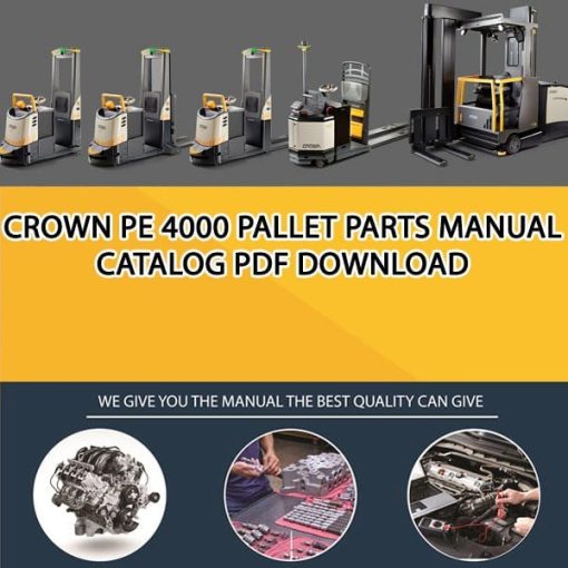 Crown PE 4000 Pallet Parts Manual Catalog Pdf Download