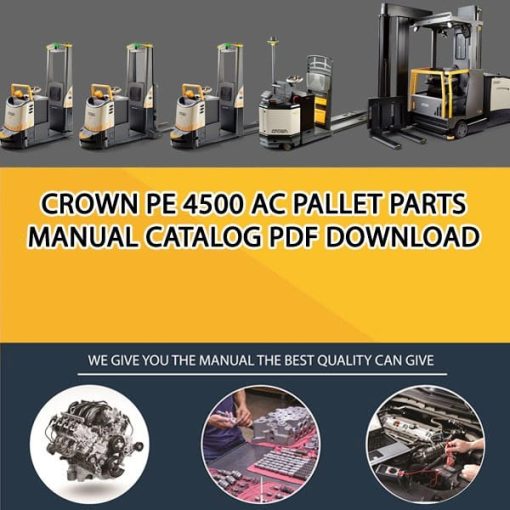 Crown PE 4500 Ac Pallet Parts Manual Catalog Pdf Download