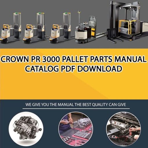 Crown PR 3000 Pallet Parts Manual Catalog Pdf Download
