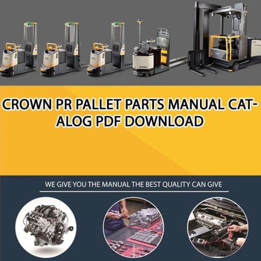 Crown PR Pallet Parts Manual Catalog Pdf Download