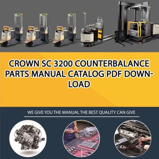 Crown SC 3200 Counterbalance Parts Manual Catalog Pdf Download
