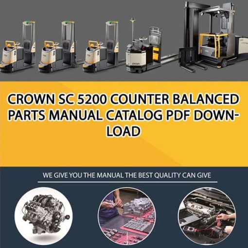 Crown SC 5200 Counter Balanced Parts Manual Catalog Pdf Download