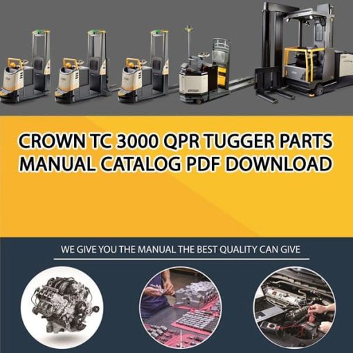 Crown TC 3000 QPR Tugger Parts Manual Catalog Pdf Download