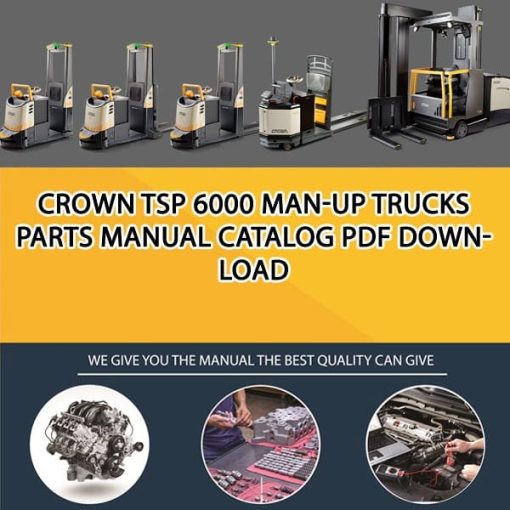 Crown TSP 6000 Man-up Trucks Parts Manual Catalog Pdf Download