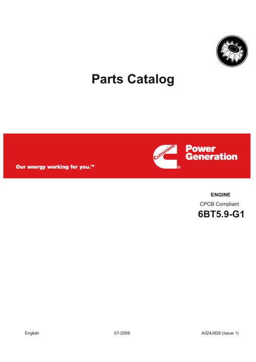 Cummins 6BT5.9-G1 Series Engine Parts Manual PDF Download