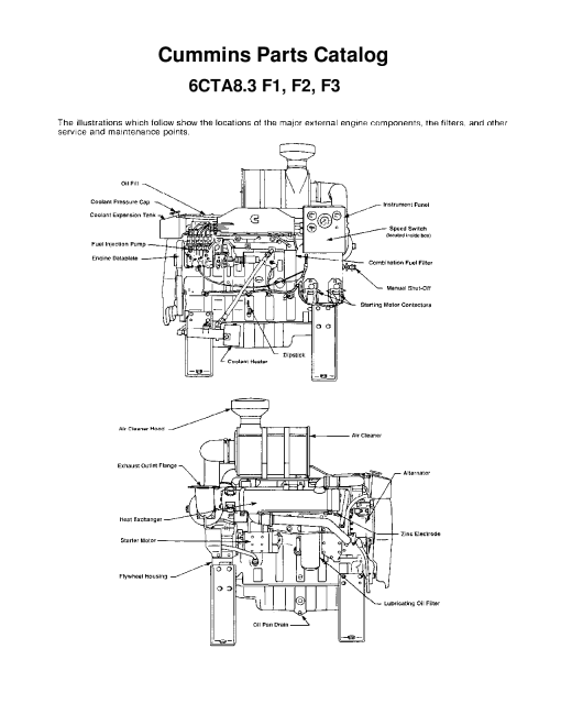 Cummins 6CTA8.3 Parts manual catalog PDF Download