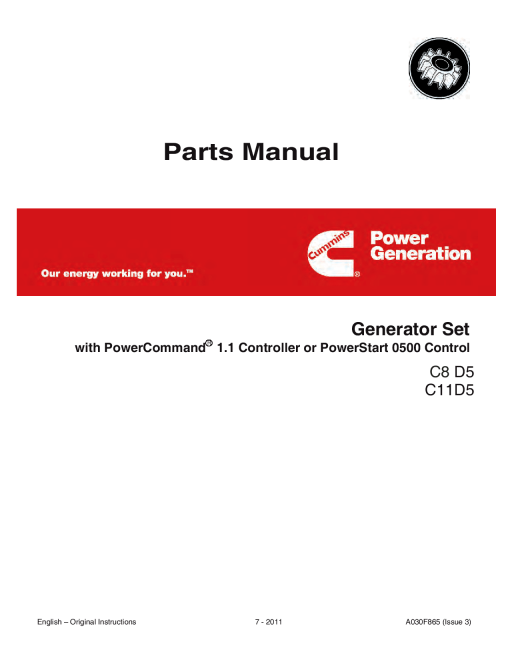 Cummins CoolPac with X1.3 Engine Parts Manual PDF Download