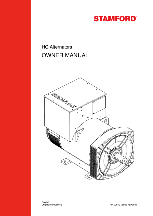 Cummins HC Alternator Owner Owners Manual PDF Download