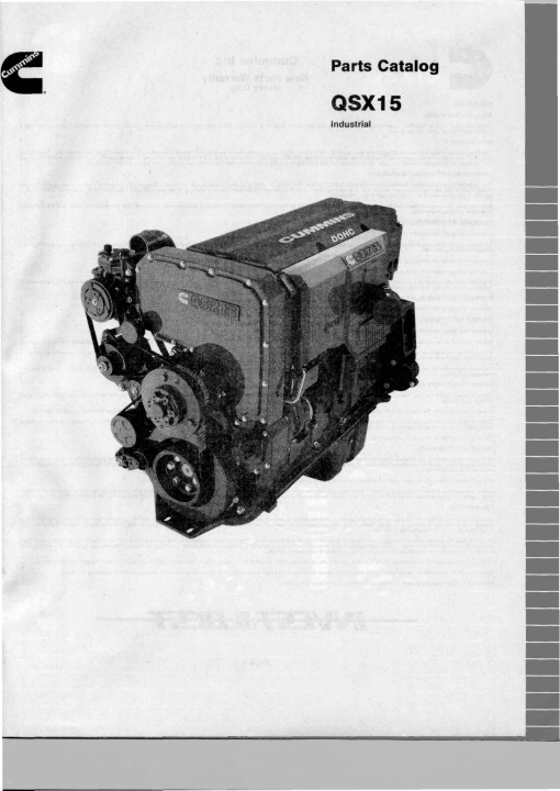 Cummins QSX15_Industrial Parts manual catalog PDF Download