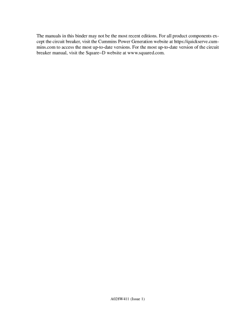 Cummins Square-D statement Owner Manual PDF Download