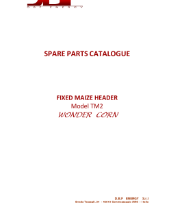 DBF TM2 Wonder corn Parts manual catalog PDF Download
