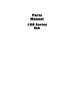 Dowdeswell 100_Series_MA Parts manual catalog PDF Download