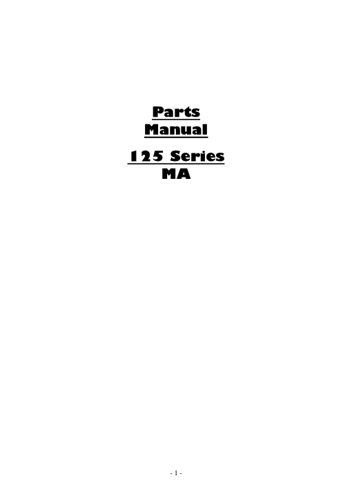 Dowdeswell 125_Series_MA Parts manual catalog PDF Download