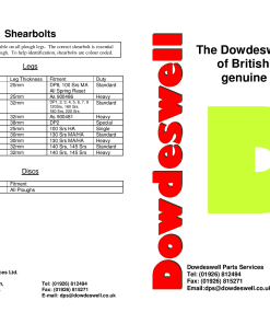 Dowdeswell Body_parts Parts manual catalog PDF Download