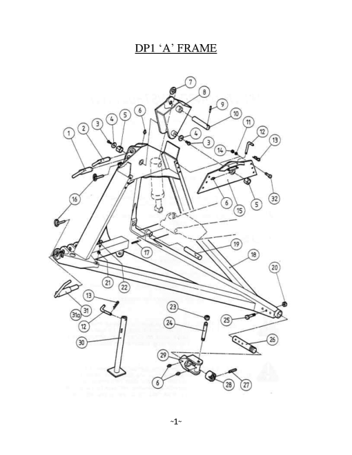 Dowdeswell DP1 Parts manual catalog PDF Download