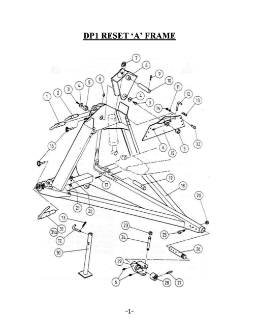 Dowdeswell DP1_Reset Parts manual catalog PDF Download