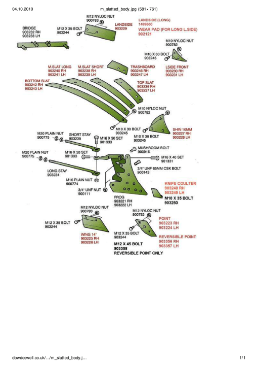 Dowdeswell M_Slatted_Body Parts manual catalog PDF Download