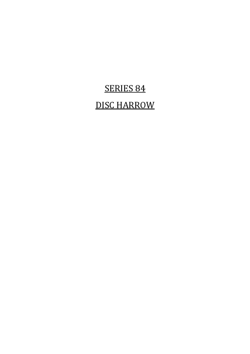 Dowdeswell SERIES_84 Parts manual catalog PDF Download