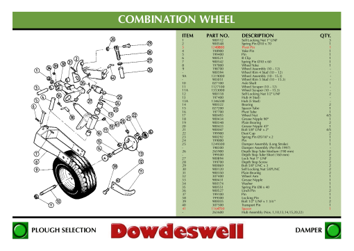 Dowdeswell Wheel__DP7_after_march_1997 Parts manual catalog PDF Download