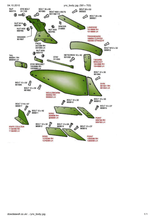 Dowdeswell YCN_Body Parts manual catalog PDF Download
