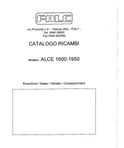 Falc Alce_1600_1950 Parts manual catalog PDF Download