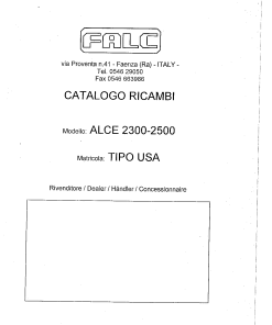 Falc Alce_2300_2500 Parts manual catalog PDF Download