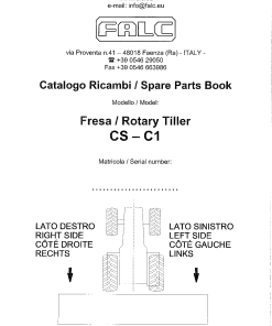 Falc CS_C1 Parts manual catalog PDF Download