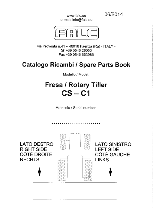 Falc CS_C1 Parts manual catalog PDF Download