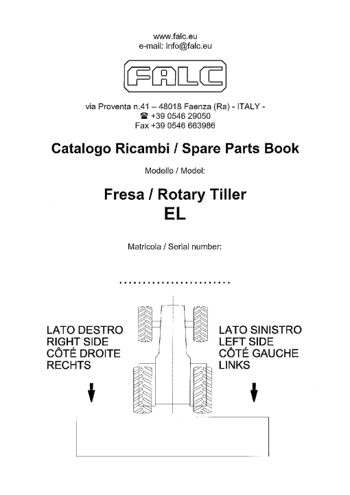 Falc EL_2 Parts manual catalog PDF Download
