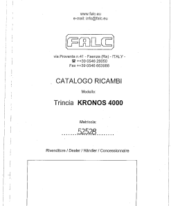Falc Kronos_4000 Parts manual catalog PDF Download