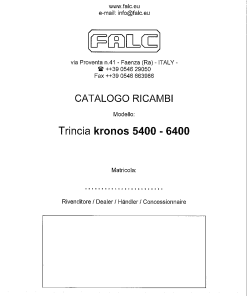Falc Kronos_5400_6400 Parts manual catalog PDF Download