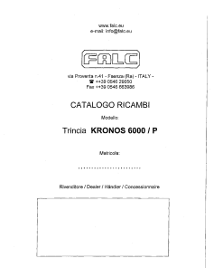 Falc Kronos_6000 Parts manual catalog PDF Download