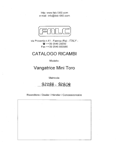 Falc Mini_Toro Parts manual catalog PDF Download