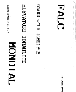 Falc Mondial Parts manual catalog PDF Download