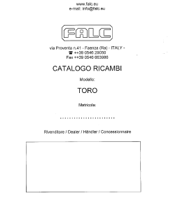 Falc Toro_2 Parts manual catalog PDF Download