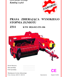 Famarol Z511 Parts manual catalog PDF Download