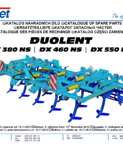 Farmet Duolent_DX380_460_550 Parts manual catalog PDF Download