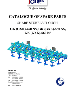 Farmet GK460_550_660 Parts manual catalog PDF Download