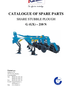 Farmet G_GX210 Parts manual catalog PDF Download